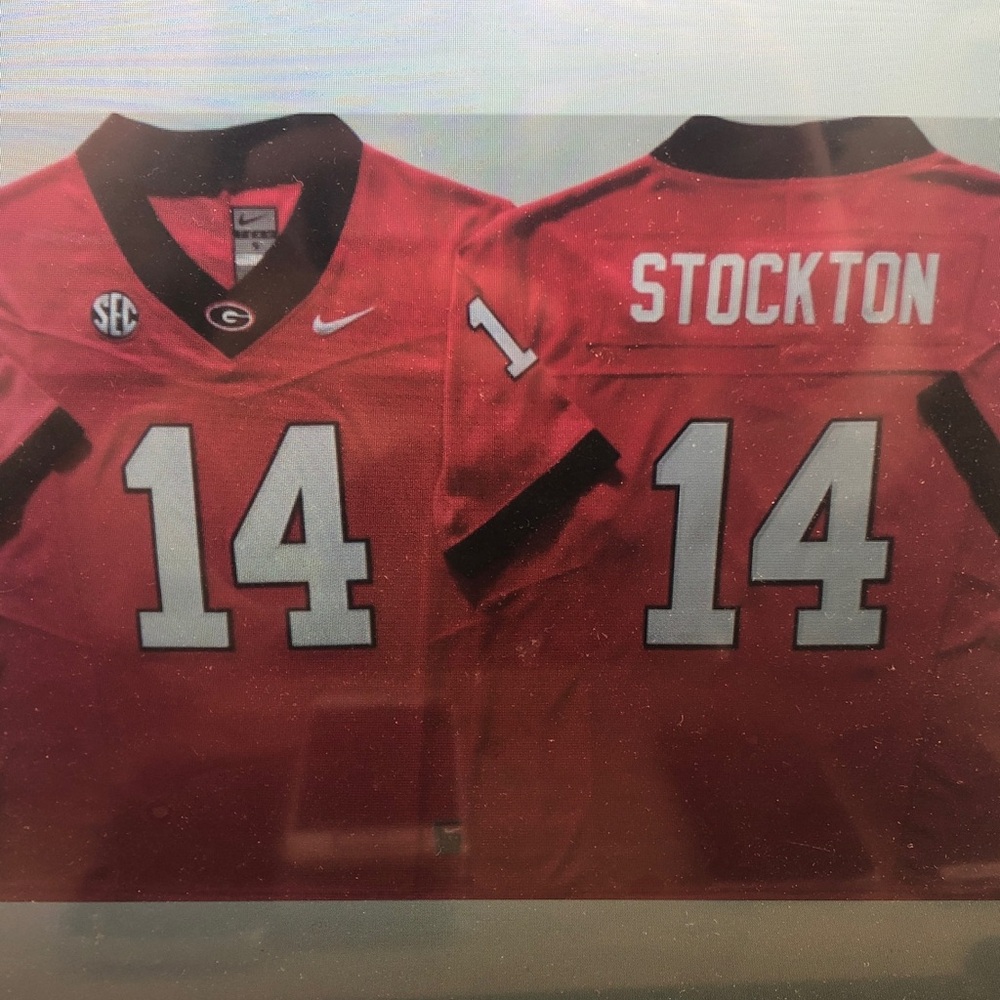 🥰Gunner Stockton Stitched Red Jersey Vapor🙂
